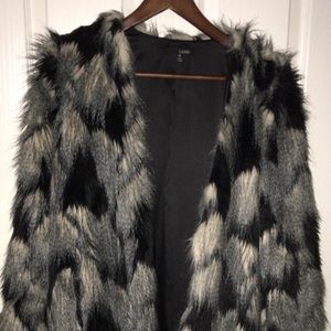 Faux fur coat